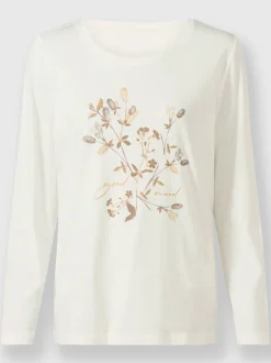 T-shirt à encolure ronde pur coton
