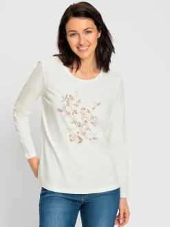 T-shirt à encolure ronde pur coton