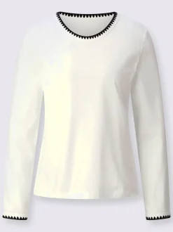 T-shirt à encolure ronde qualité coton