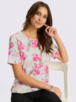 T-shirt à encolure ronde qualité viscose douce