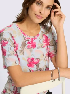 T-shirt à encolure ronde qualité viscose douce