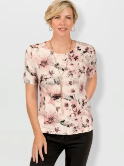 T-shirt à encolure ronde viscose