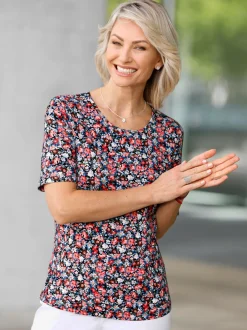 T-shirt à encolure ronde viscose
