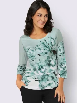T-shirt à manches 3/4 imprimé