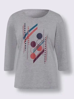 T-shirt à manches 3/4 motif imprimé