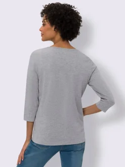 T-shirt à manches 3/4 motif imprimé