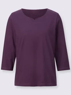 T-shirt à manches 3/4 pur coton