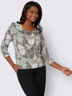 T-shirt à manches 3/4 qualité viscose douce