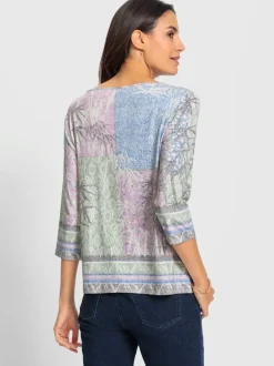 T-shirt à manches 3/4 viscose