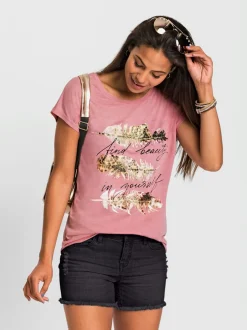 T-shirt à manches courtes 50% coton et 50% modal
