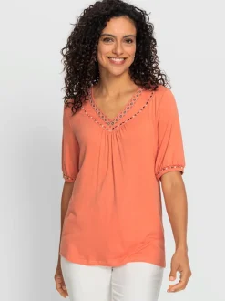 T-shirt à manches courtes coupe affinante
