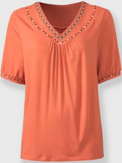 T-shirt à manches courtes coupe affinante
