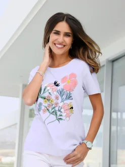 T-shirt à manches courtes imprimé floral