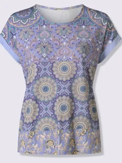 T-shirt à manches courtes motif patchwork