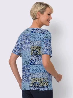 T-shirt à manches courtes motif patchwork