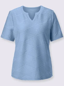 T-shirt à manches courtes qualité structurée tendance