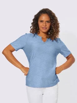 T-shirt à manches courtes qualité structurée tendance