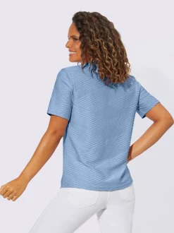 T-shirt à manches courtes qualité structurée tendance