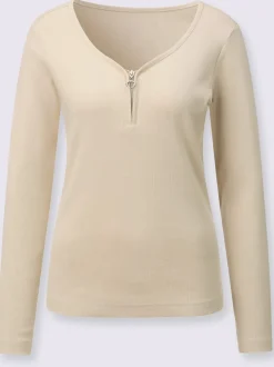 T-shirt côtelé qualité coton doux sur la peau