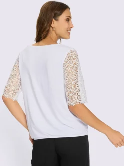 T-shirt en dentelle 95% viscose (ecovero)