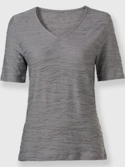 T-shirt en v 65% viscose