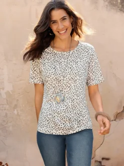 T-shirt imprimé motif animal tendance