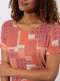 T-shirt imprimé viscose douce et fluide