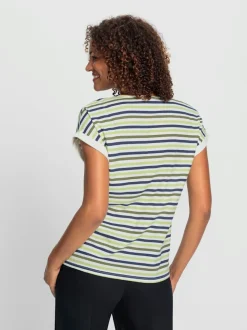 T-shirt rayé pur coton