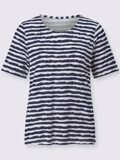 T-shirt rayé viscose
