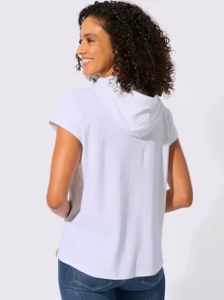 T-shirt à capuche pur coton