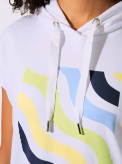T-shirt à capuche pur coton