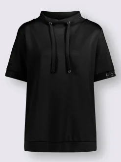T-shirt à col montant mélange de modal doux