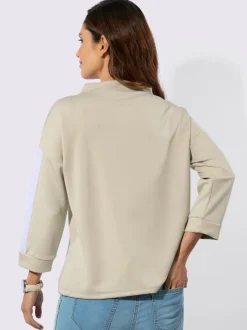 T-shirt à col montant 50% modal