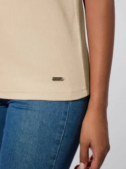 T-shirt à col montant qualité coton