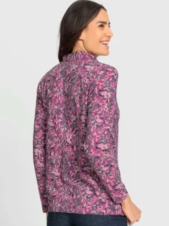 T-shirt à col montant qualité coton doux sur la peau