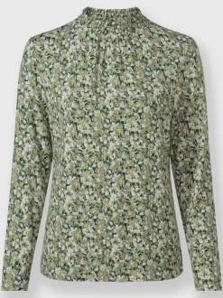 T-shirt à col montant 95% viscose (ecovero)