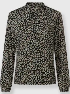 T-shirt à col montant 95% viscose (ecovero)