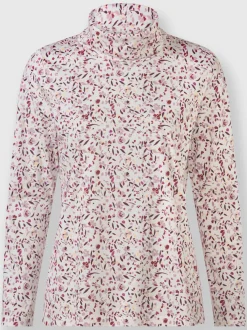 T-shirt à col roulé 50% modal