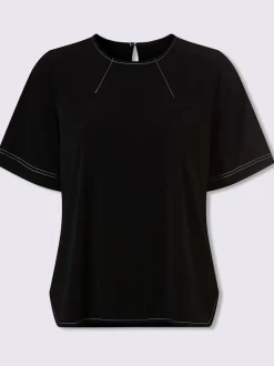 T-shirt coutures contrastées