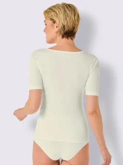 T-shirt côtes fines