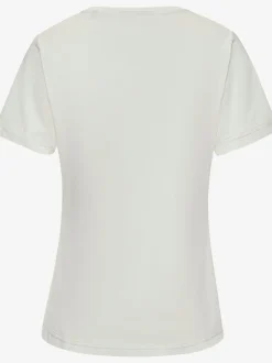 T-shirt encolure ronde avec bords côtes