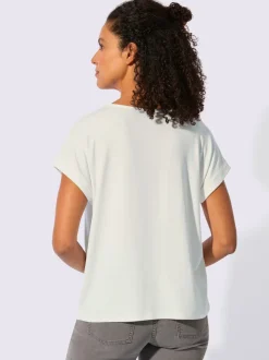 T-shirt à encolure ronde avec viscose (ecovero)