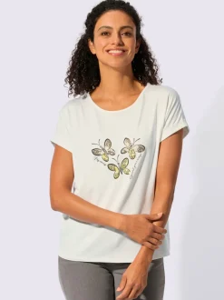 T-shirt à encolure ronde avec viscose (ecovero)