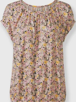 T-shirt à encolure ronde avec viscose (ecovero)