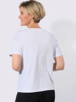 T-shirt à encolure ronde 100% coton