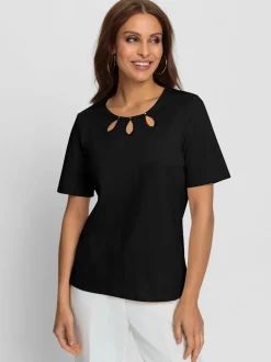 T shirt à encolure ronde et jupe imprimé animal