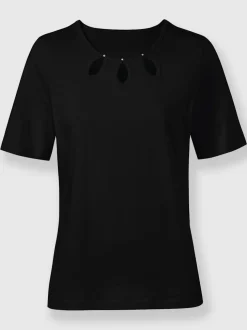 T shirt à encolure ronde et jupe imprimé animal
