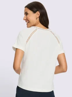 T-shirt à encolure ronde manches raglan courtes