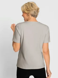 T-shirt à encolure ronde 50% modal