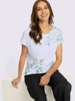 T-shirt à encolure ronde motif imprimé